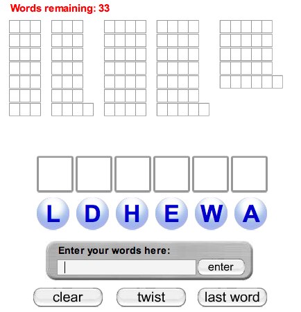 Find Words Game